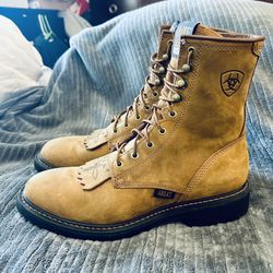 ARIAT Cascade Work Full-Grain Leather Boots Botas de Cuero -Size 9.5D   #10002418