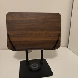 Tounee Book / Laptop Stand for Reading, Adjustable Book/Laptop Holder with 360° Swivel Base