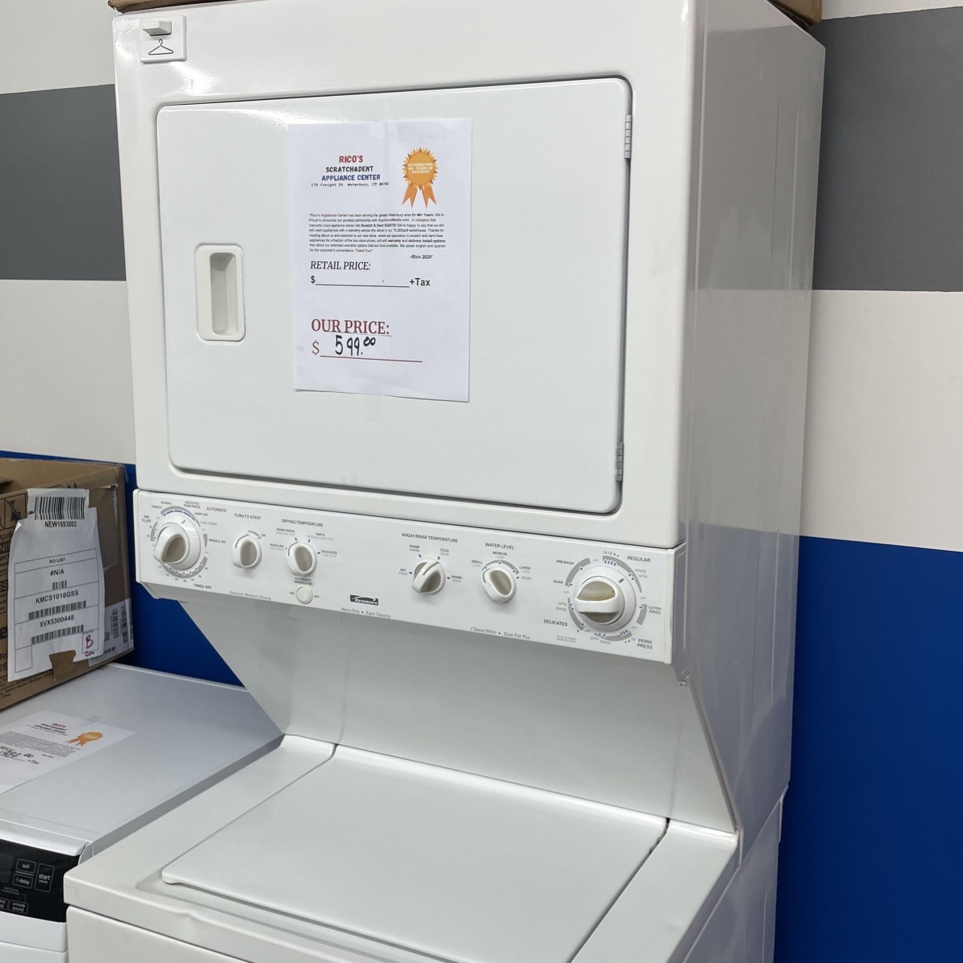 Kenmore Stackable Washer And Dryer In White