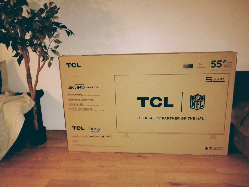 Brand New, Never Opened 55 Inch TCL 4K UHD Smart TV Model 55S551F