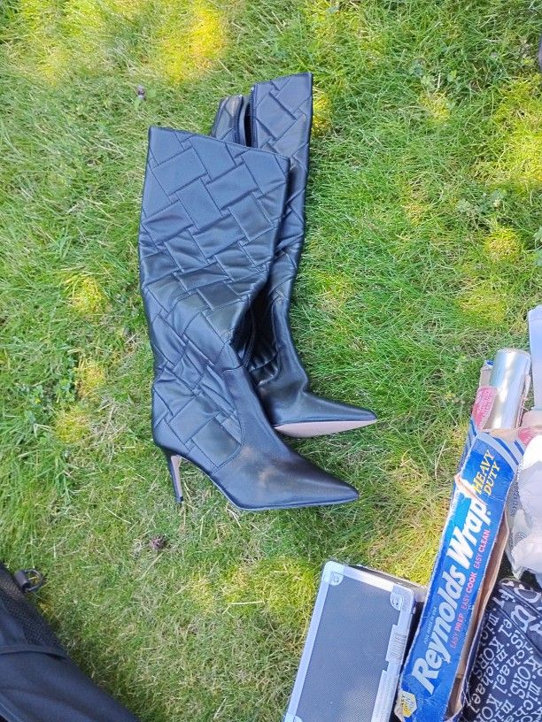 Black Knee High Boots