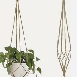 Brown Retro Rope Plant Holder 