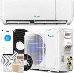 YITAHOME 12000 BTU Mini Split Air Conditioner Heat Pump System, Wifi Enabled 20 SEER2 115V Inverter Ductless AC Cool Up to 750 Sq. Ft, Compatible with