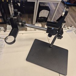 Microscope Kit Microscope Arms Universal Bar Microscope Arms Adjustable Stereo Arm Table Stand 76mm Ring Holder for Industrial Microscope Camera Acces