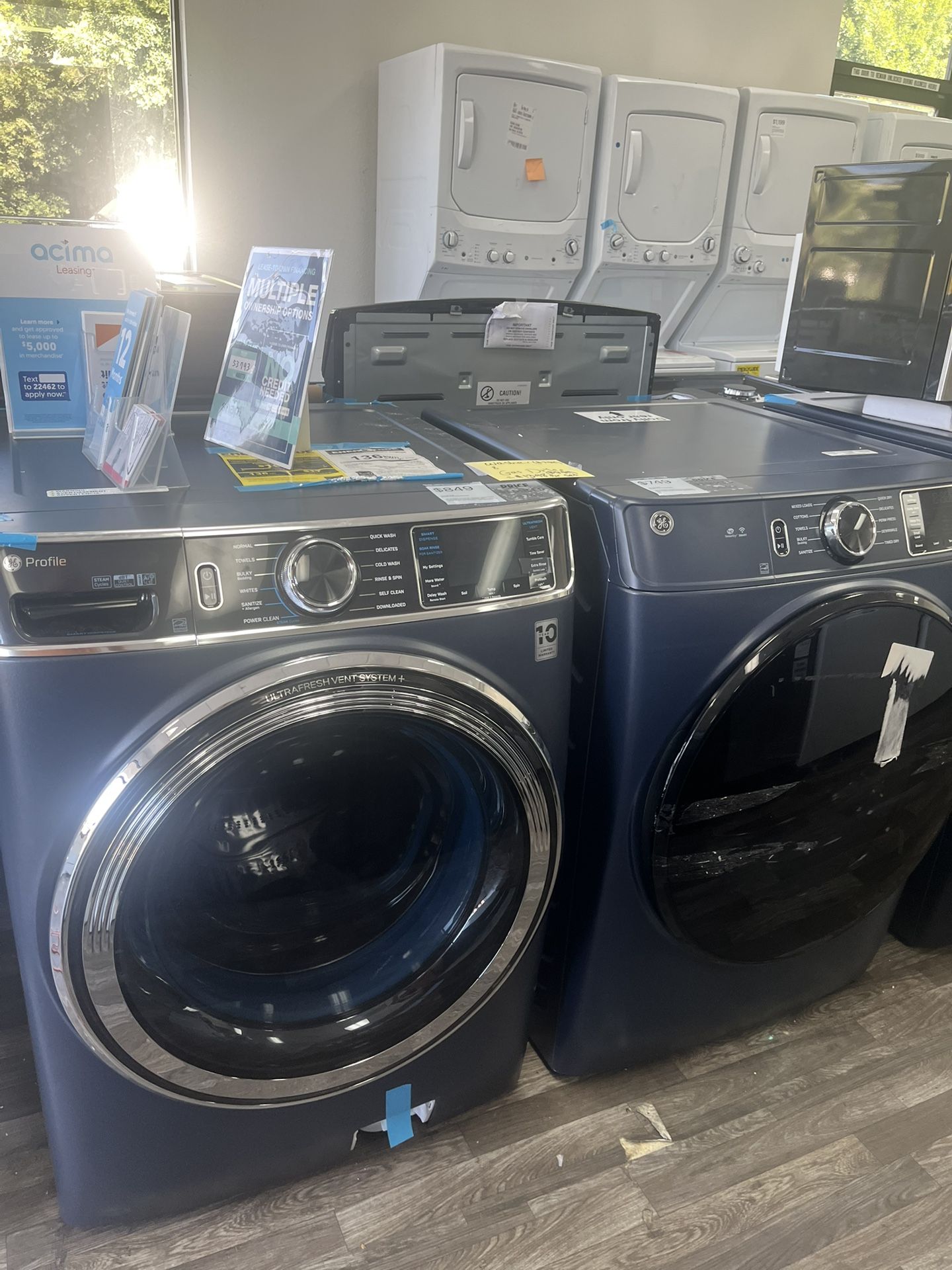 GE Profile EnergyStar-Certified Laundry Room Set of Hi-Cpcty Front Load Washer & Gas Dryer, 49% Off!