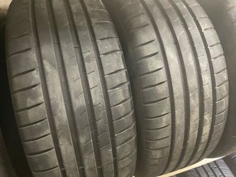 245-35-20 Michelin tires 2x 90% tread