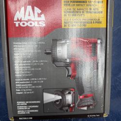 1/2” Drive Mac Tools Air Impact Wrench