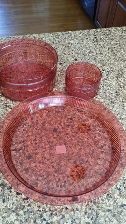 Plastic summer serving set