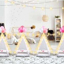 6 Pack Sleepovers Teepee Tent for Kids 2711G