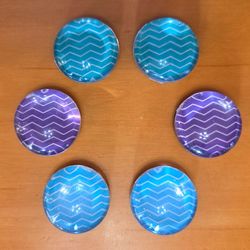 Colored Chevron Magnets (Qty. #6)