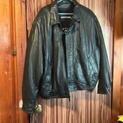 Kenneth Cole Reactions Insulated Leather Jacket XL