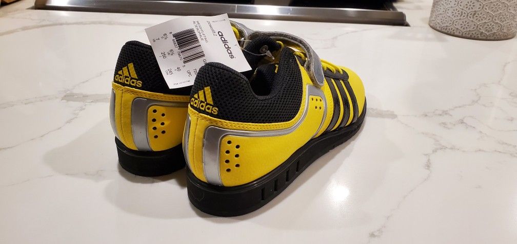 Adidas Powerlift Women's Weightlifting Shoes Yellow US Size