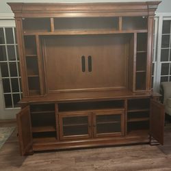 Entertainment Center with Hutch