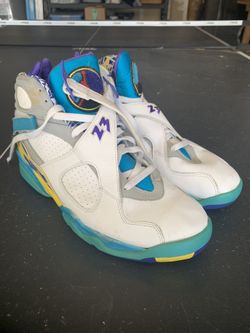 RARE (2007) Jordan 8 Retro White Aqua Women’s SZ 12