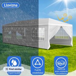 10x30 Tent Wedding party tent outdoor canopy tent with side walls white