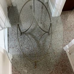 Glass coffee table