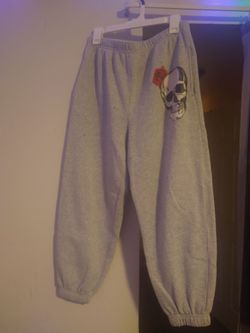 Grey skull sweatpants