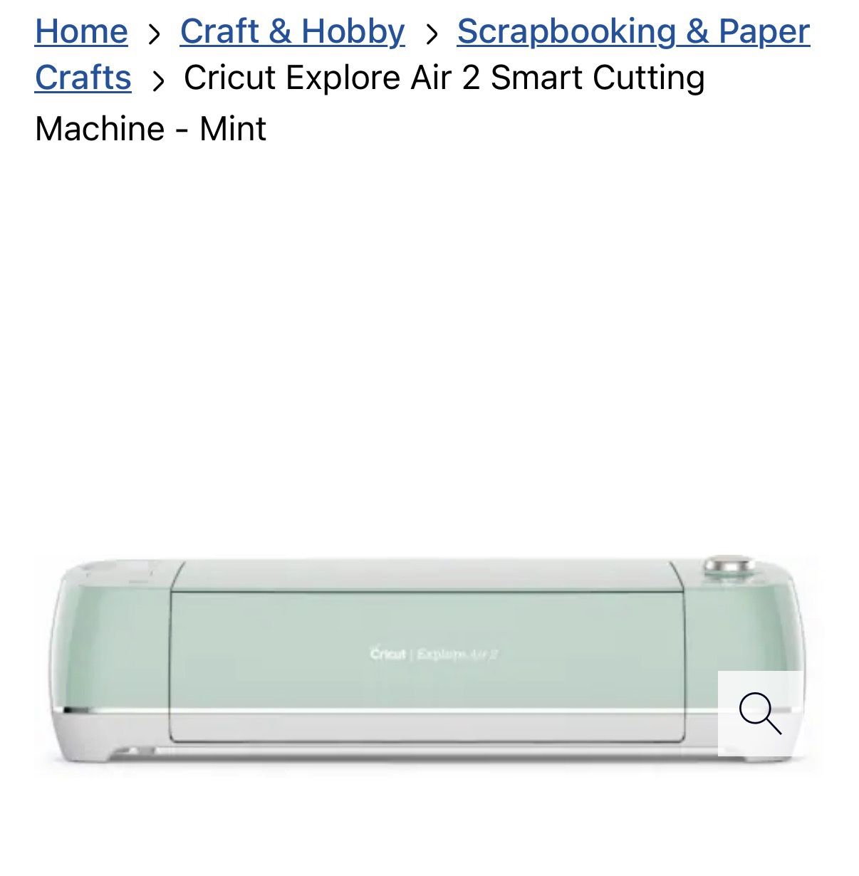 Cricut Explore Air 2 Smart Cutting Machine - Mint
