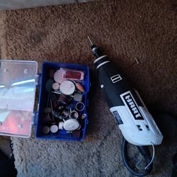 HART Corded Electric 1 Amp 2-Speed Rotary Tool Kit with  Accessories