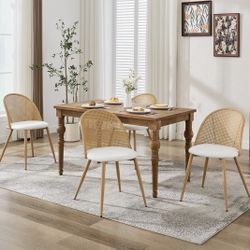 6 Brand New Rattan Dining Chairs (in box)