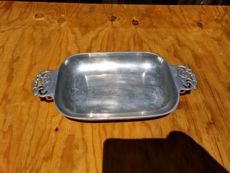 Heavy duty vintage Metallic serving platter