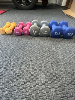 Neoprene Dumbbell Set – 3, 5, 8 and 10 lb Pairs