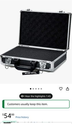Briefcase with foam padding inside