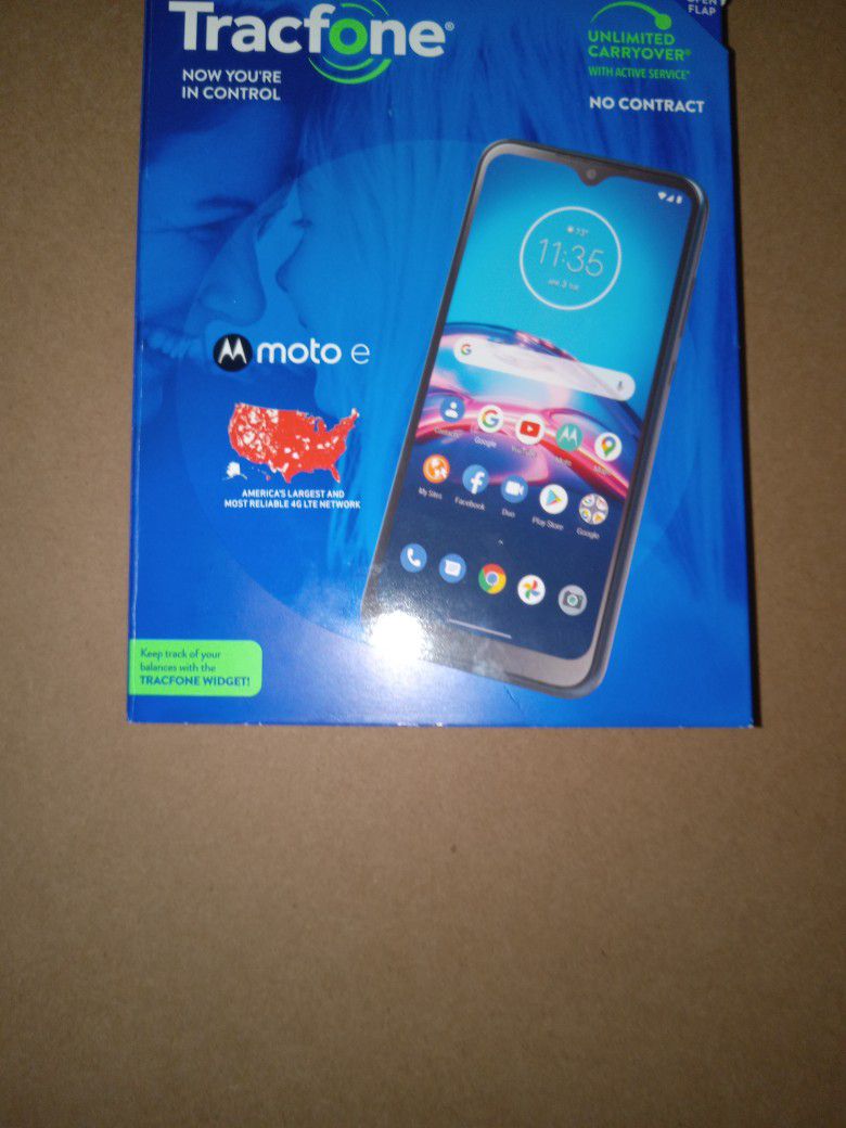 Motorola Tracfone With Service For A Year, 1500 Texts, 1500 Minutes, 1.5 Gb Of Mobile Data