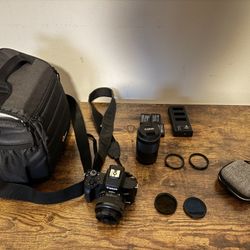 Canon m50 with bag and accessories