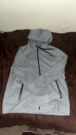 Gray Full-Zip Tech Fleece Hoodie