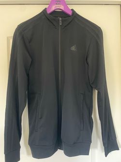 All black Adidas track jacket