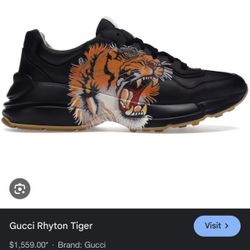Gucci Rhyton Tiger Runners Size Men’s 9 Trades Only Slightly Used Dust Bag Included 