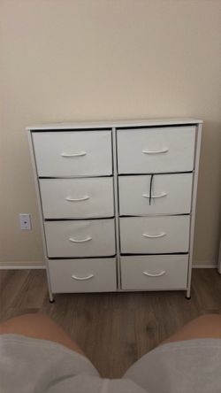 White 8-Drawer Storage Dresser
