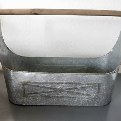 Farm Tin Tray Decor 26'' Long 20'' Tall 9'' Wide