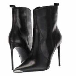 Winnie Harlow x Steve Madden Tina Leather Western Booties, Size 6.5