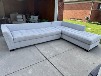Modern Gray L-Shaped Sectional Sofa