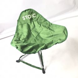 Stoic Lightweight Stool Outdoor Portable Chair Fishing Camping Hiking Picnic Folding Green 