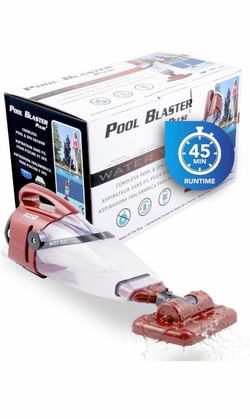 POOL BLASTER Pulse Cordless Pool Vacuum for Above Ground Pools American-Engineered Hoseless Vac with XL Debris Chamber & 45" Pole - Rechargeable Clean