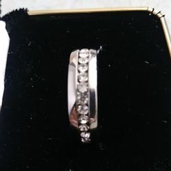 Men's Tungsten Diamond rhinestone band