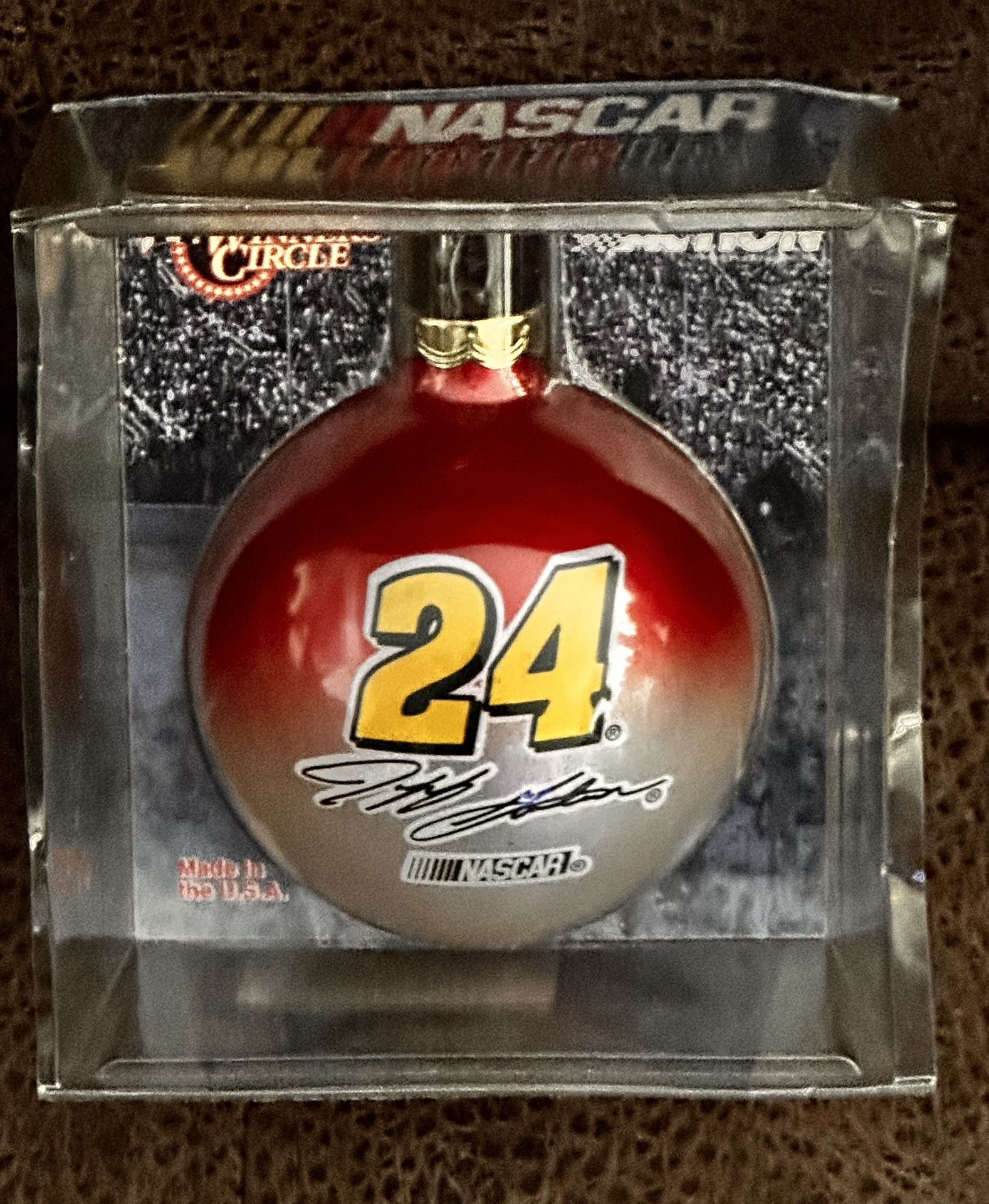 Vintage Jeff Gordon #24 Christmas Ball Ornament - Never Used