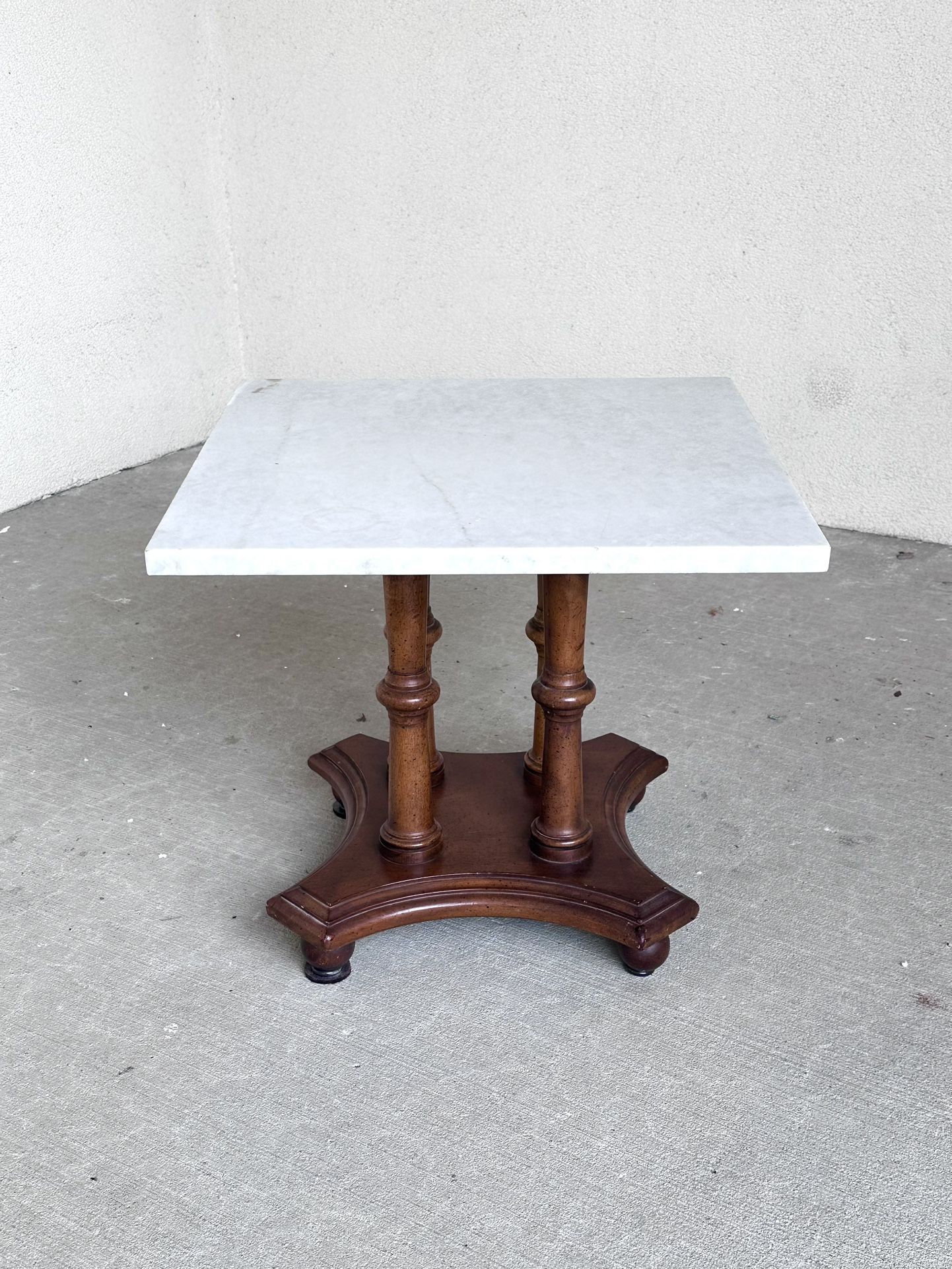 Marble-top End Table 