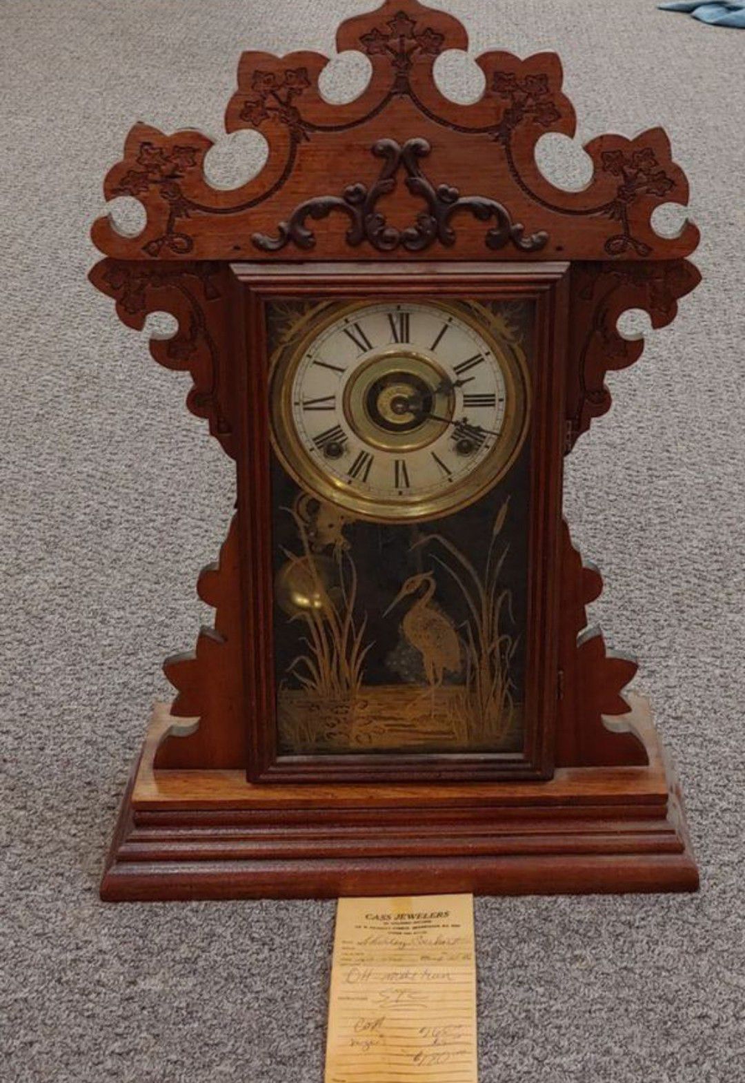 Antique Mantel Clock With Keys By Sessions Co.