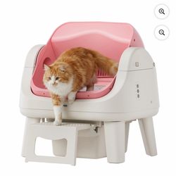 Brand new PetPivot AS12 Automatic Cat Litter Box Self-Cleaning with Safety Protection, Liners, Mat And Front Entry Step Included