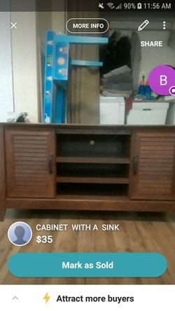 CONSOLE TABLE WITH A SINK