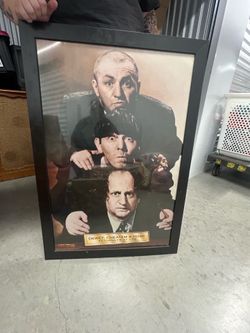 Framed poster