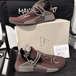 Adidas Pharrell Williams Hu NMD ‘chocolate’ Size 13