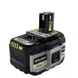 RYOBI ONE+ 18V 8.0 Ah Lithium-Ion HIGH PERFORMANCE Battery