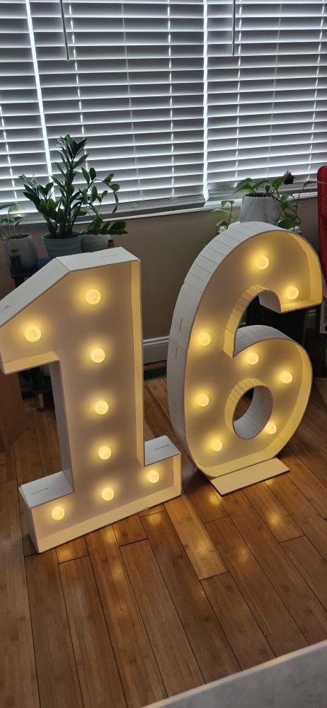 Marquee Numer 1 One 3 Feet Tall