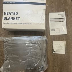 NEXHOME PRO Heated Blanket, Electric Blanket King Size 104"x90" | With 2/4/6/8/10 Hours Auto-Off & 4 Fast Heating Levels (Brand New)
