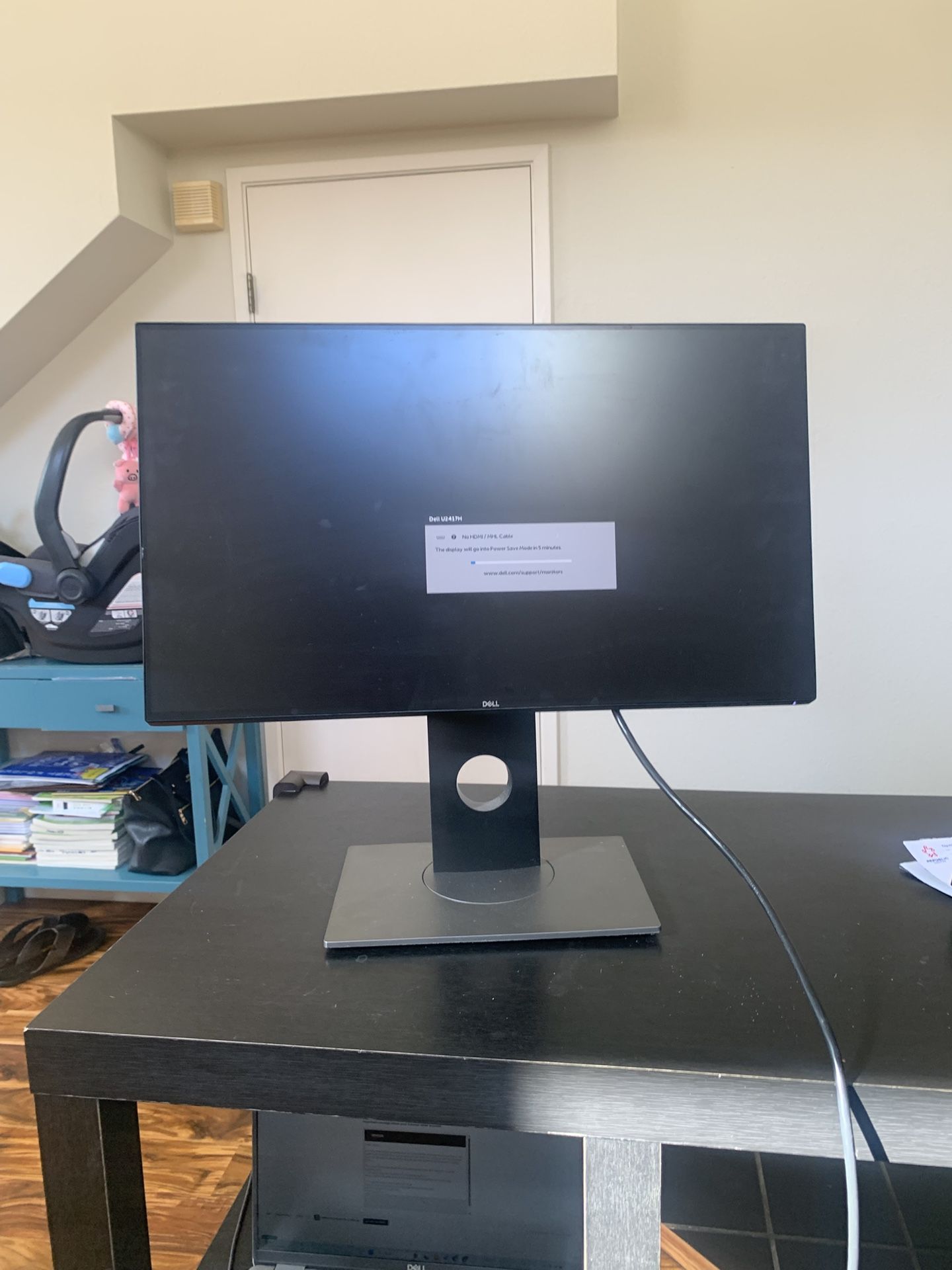 Dell Ultrasharp 24 inch Infinity Edge Monitor - U2417H, Full HD 1920 X 1080 At 60 Hz|Ips, Anti-Glare with Hard Coat 3H|Vesa Mounting Support|Tilt|Pivo